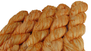 Sari zijdelint abrikoos