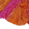 Zijden draadvlies rozerood/oranje